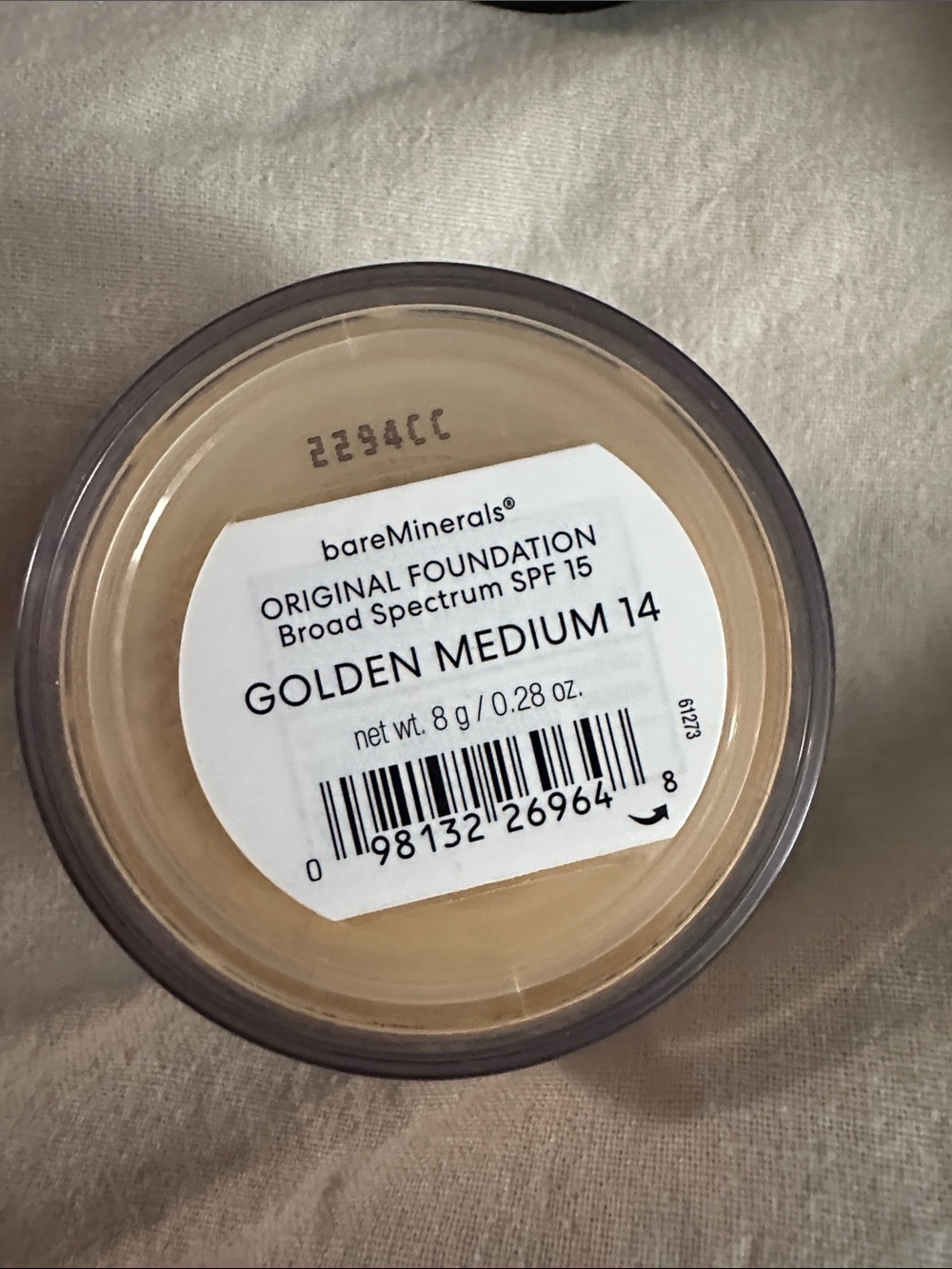 bareMinerals Original Foundation Loose Powder Golden Medium 14 8g